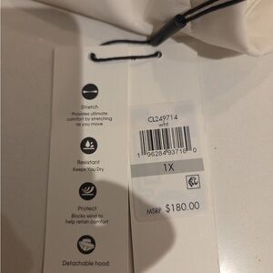 Calvin Klein size 1X white trench coat